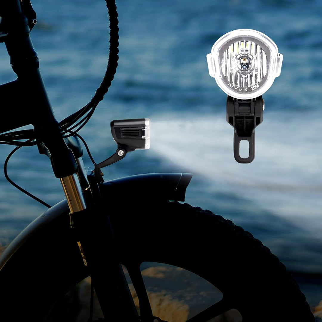 Fahrrad Frontlicht LED 30-100 Lux, Alu-Kühlkörper, 6-58V E-Bike/Fahrrad, IPX4/5, StVZO E-Bike 40lux,
