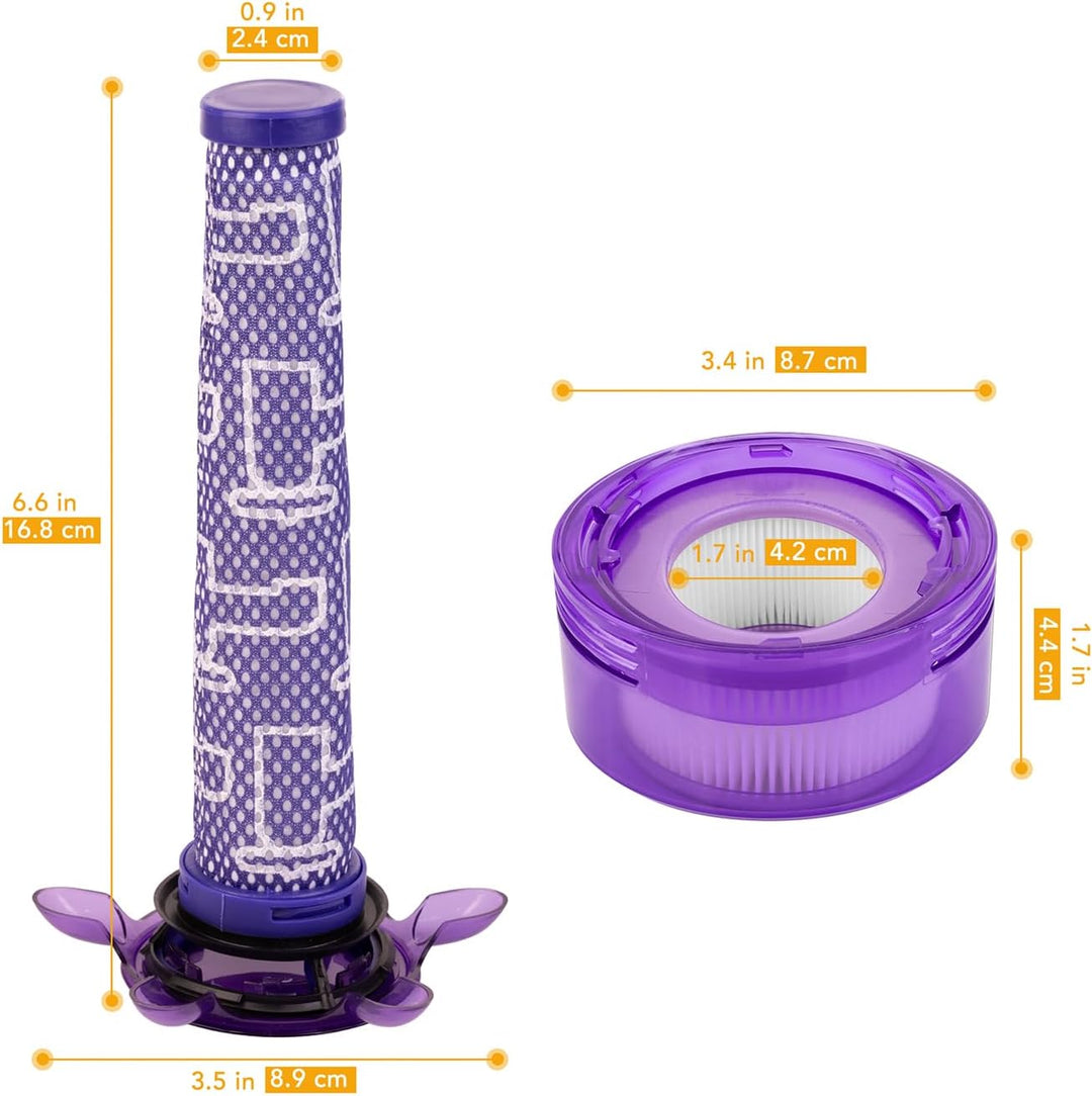 V8 Star Vorfilter und Nachfilter für Dyson V8 Origin Animal Handstaubsauger, Version SV10, SV25,Dyso