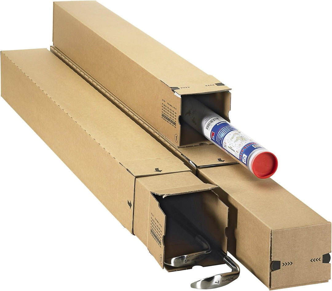 progressPACK Teleskop-Versandhülse Premium PP LBT10.06 aus Wellpappe, DIN A0, 860 x 111 x 111 mm, 10