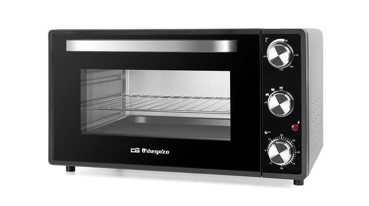 Orbegozo HO 385 Elektrischer Tisch-Ofen, 38 l, Timer, regelbarer Thermostat, Ober- / Unterhitze, Krü