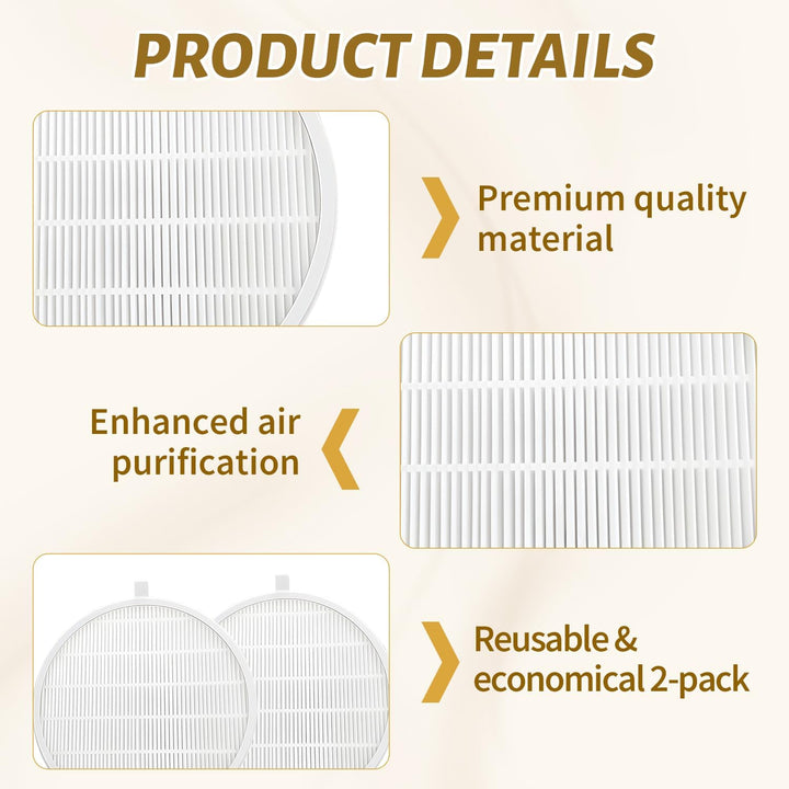 2er-Packung Ersatzfilter für Nagelstaubsammler - 17x17 cm Weisses Polypropylen-Gewebe, kompatibel mi