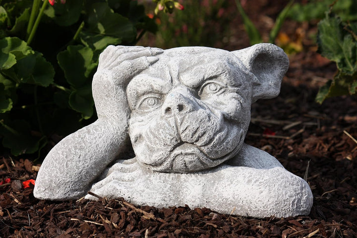 stoneandstyle Steinfigur Gargoyle Torwächter, Frost- und wetterfest, massiver Steinguss