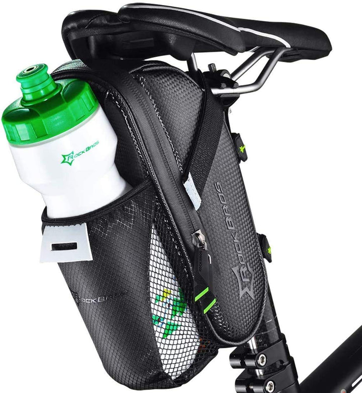 ROCKBROS Satteltasche Fahrrad wasserdichte Fahrradsatteltasche mit Flaschenhalter für MTB Rennrad Kr