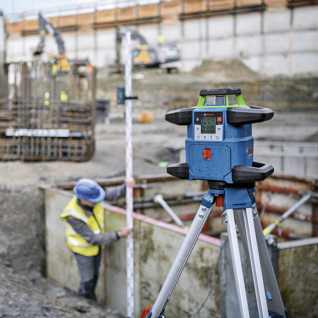 Bosch Professional 18V System Rotary Laser GRL 650 CHVG (Green Laser, Outdoor Levelling, with App Fu