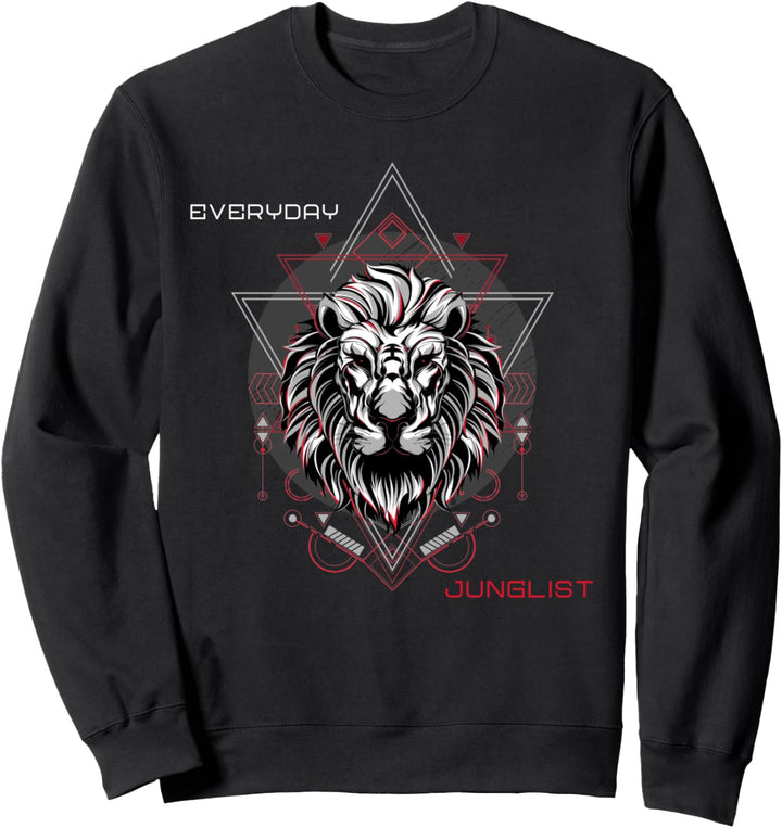 Trommel und Bass Jungle Lion 174 BPM DnB Music Dubstep Sweatshirt
