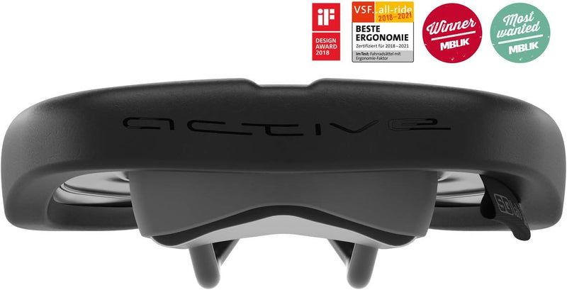 SQlab 610 Ergolux Active 2.0, MTB Tour & Travel Fahrradsattel 14 cm Single, 14 cm Single