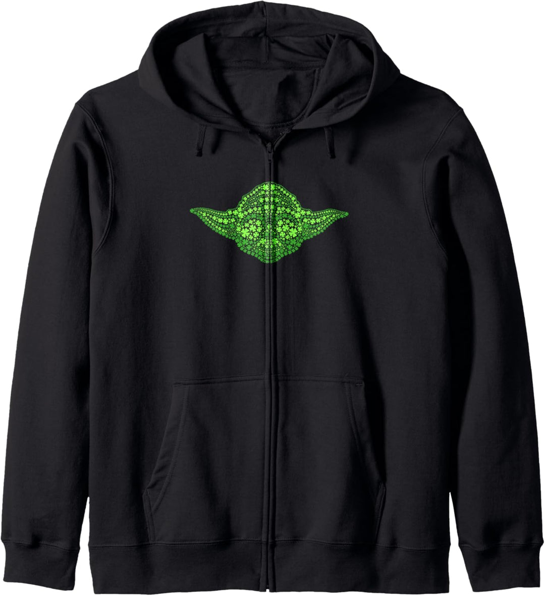 Star Wars Yoda Clover Face St Patrick's Day Kapuzenjacke