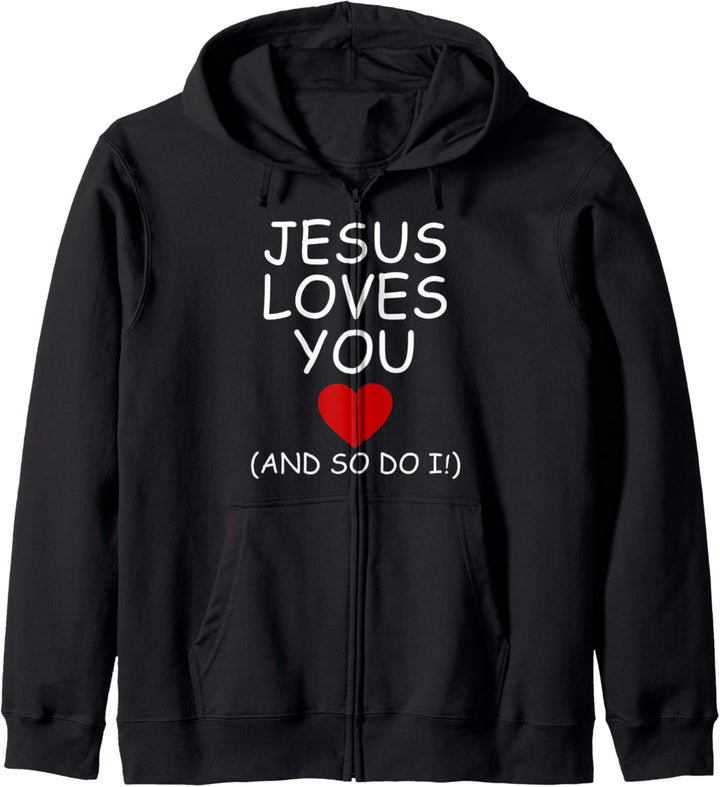 Jesus liebt dich und ich auch, christlicher VBS-religiöser Kapuzenjacke
