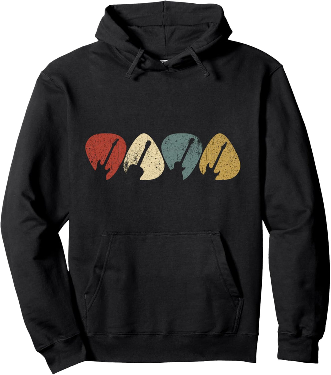 Gitarre Plektrum Gitarrist Musik Musiker Gitarrenspieler Pullover Hoodie