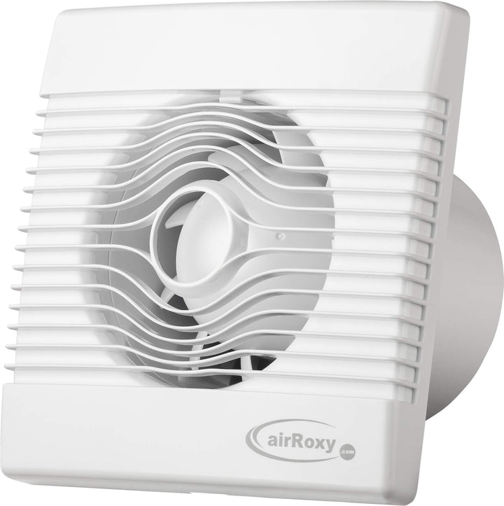 Premium Badventilator mit Zugschalter Badlüfter Lüfter Ventilator Deckenlüfter weiss Front Ø 100 mm