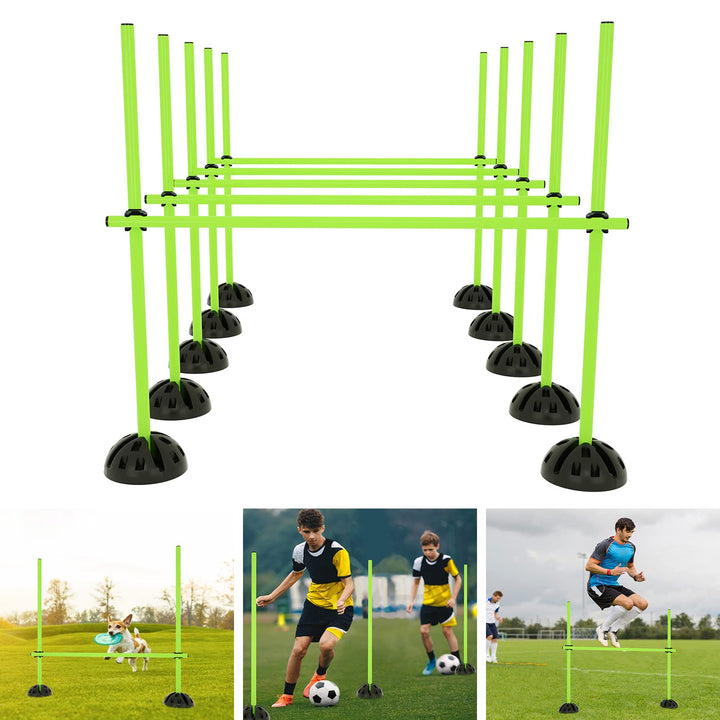 Multi Sprungstangen-Set Trainingsstangen für konditionelles Agility Training Sprungkraft Slalom Set