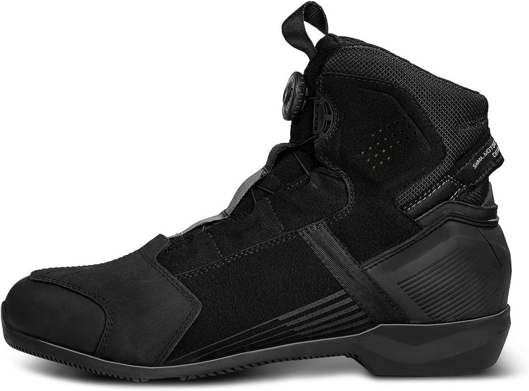 SHIMA EDGE, Motorradschuhe für Männer - Verstärkte Strassenreitschuhe mit ATOP-Verschlusssystem Wass