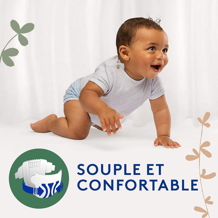 Lotus Baby Douceur Naturelle – Windeln Grösse 3 (5-9 kg) Pack 1 Monat – 172 Windeln Taille 3 (172 Un