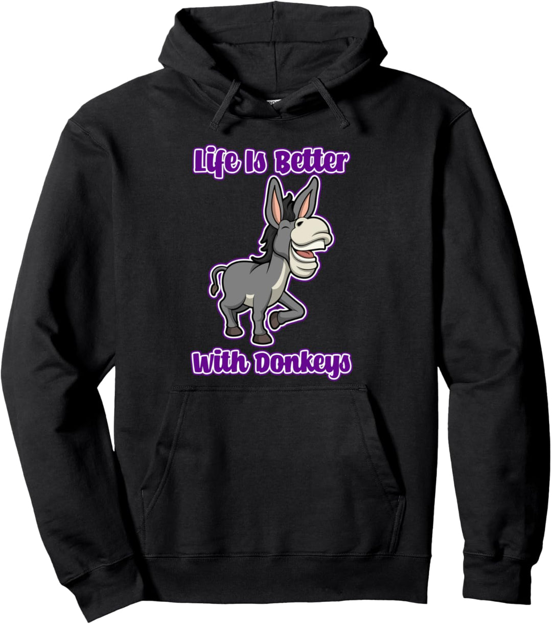 Niedliches Baby Esel Leben Maultier Pullover Hoodie