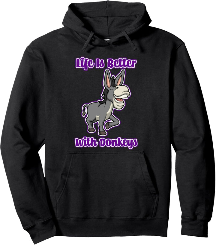 Niedliches Baby Esel Leben Maultier Pullover Hoodie