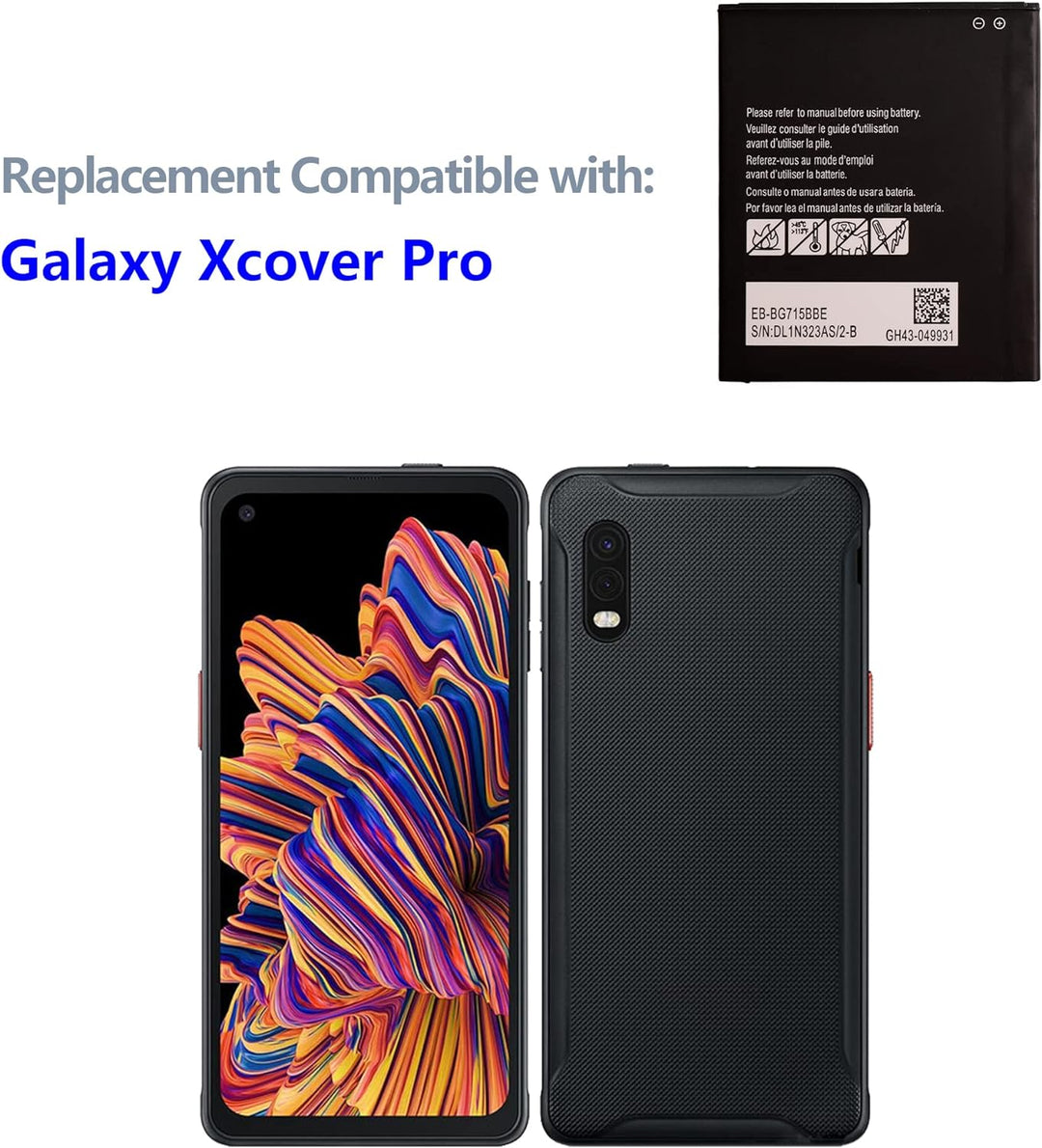 Swark Akku EB-BG715BBE Kompatibel mit Samsung Galaxy Xcover Pro (G715F) with Tools