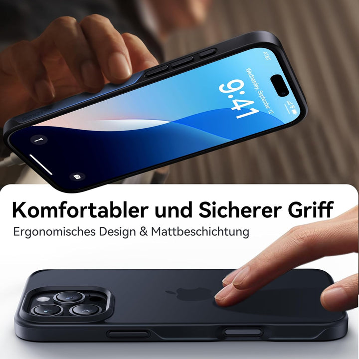 CASEKOO 9-Jahr-Klassiker für iPhone 16 Pro Hülle [TOP Militärschutz] Stossfeste Kratzfeste Schutzhül