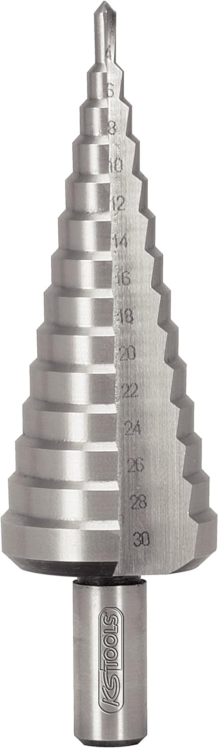 KS Tools 330.2210 HSS Stufenbohrersatz zweischneidig 3-teilig 4 bis 30mm