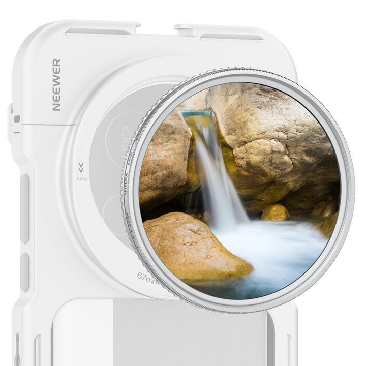 NEEWER 67mm variabler ND Filter Graufilter, einstellbarer ND2-32 (1-5 Stop), mehrfachvergütet HD Opt