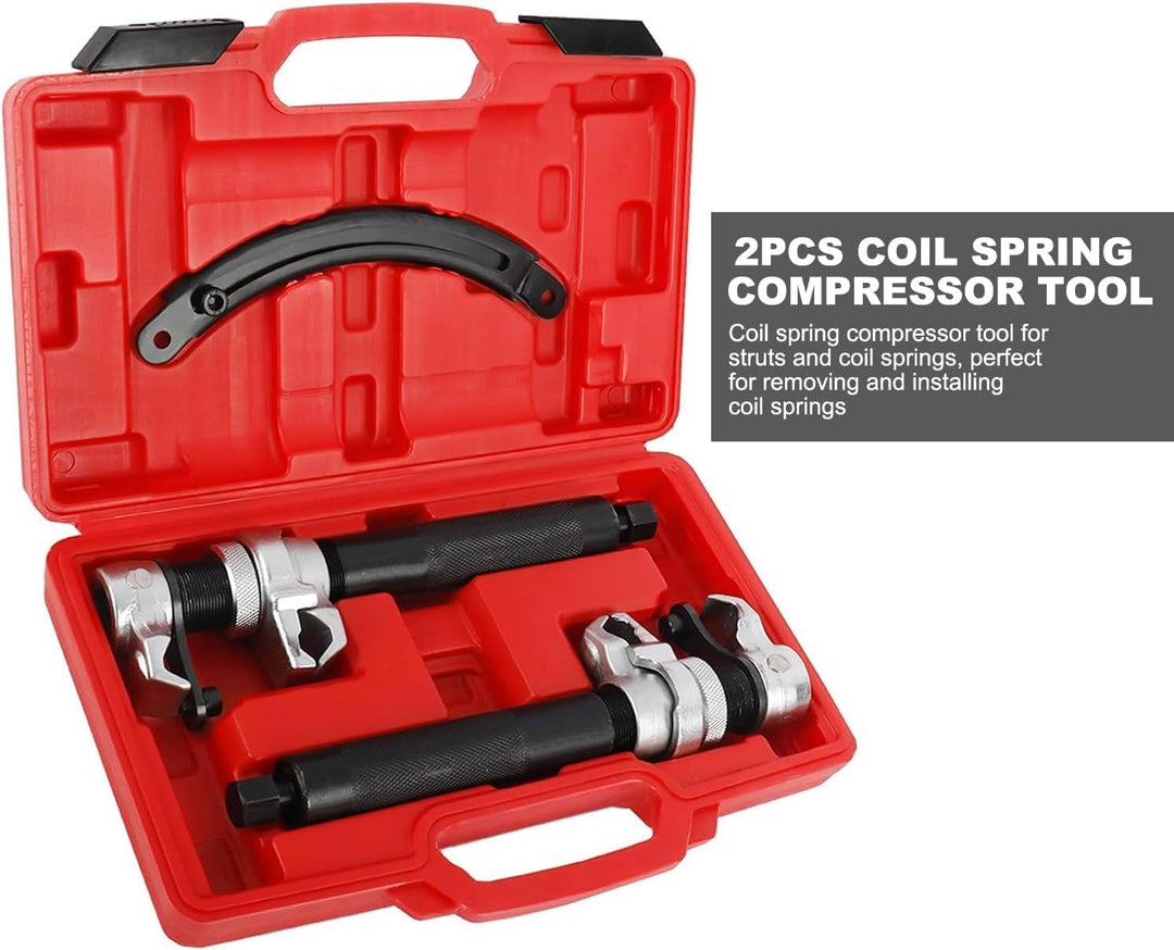 FreeTec Federspanner Set 3tlg | Profi Werkzeug für KFZ Federn | Tuning & Tieferlegung | Spanner für