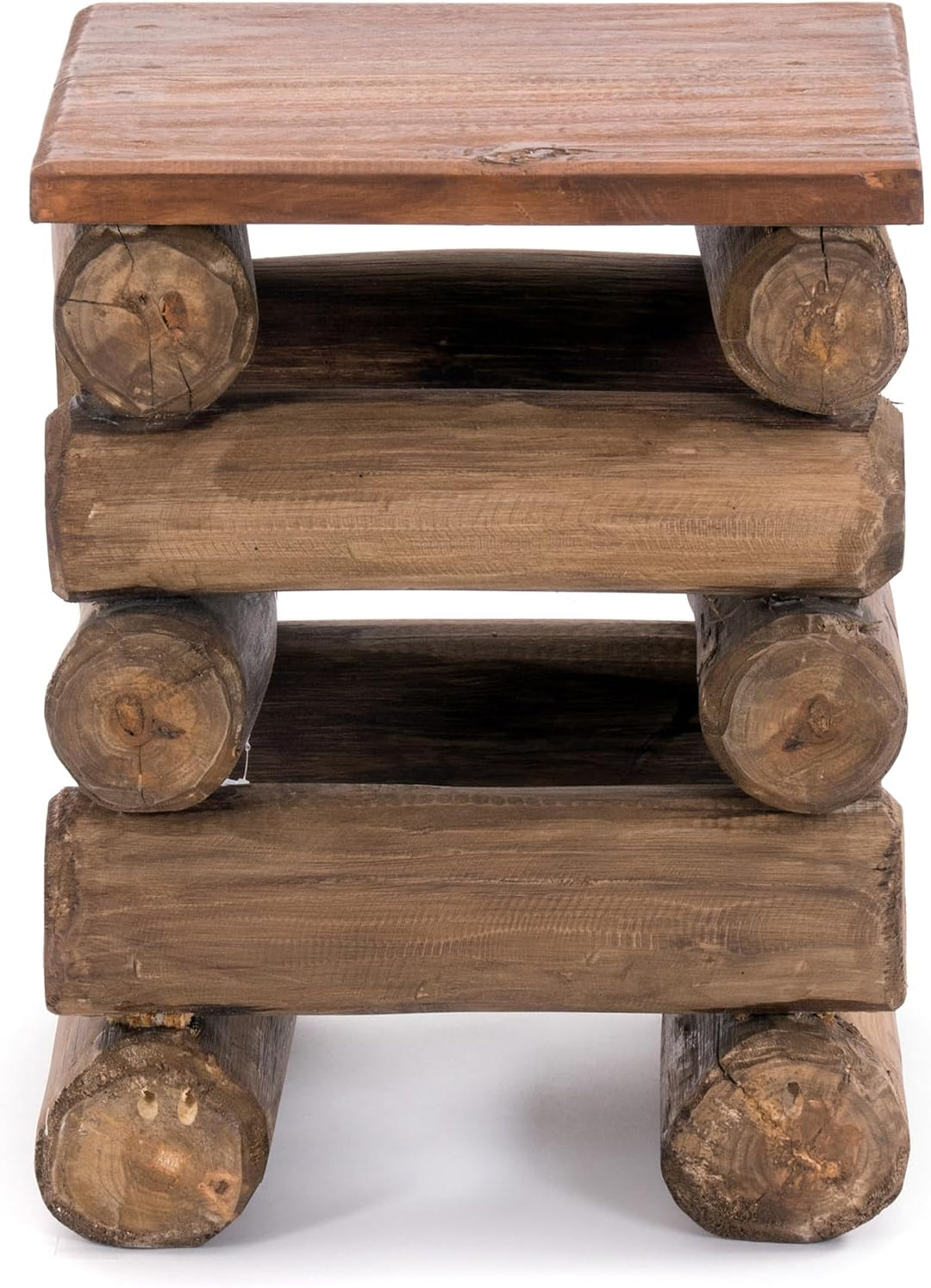 DESIGN DELIGHTS TEAKHOLZ HOCKER Block 38 | 30x30x39cm (BxTxH), Teak Altholz | Massivholz Sitzhocker,