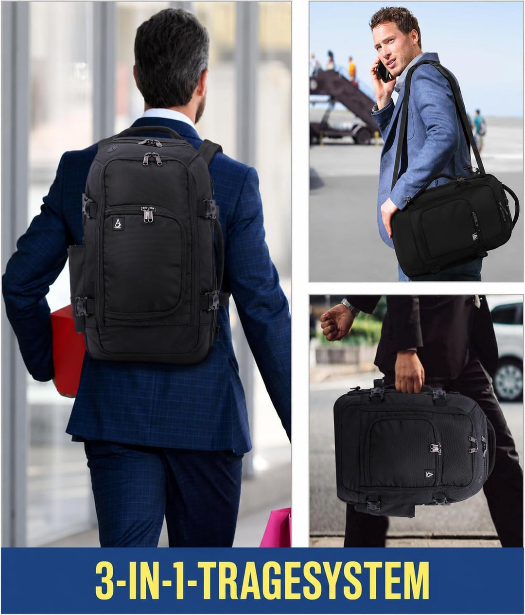 Aerolite Neu Frühling 2023 40x20x25 Ryanair Maximale Grösse Handkabinengepäck Handgepäcksrucksack Um