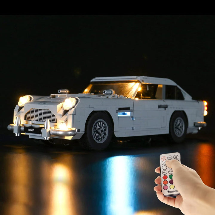 BRIKSMAX Led Beleuchtungsset für James Bond Bricks Spielzeug Aston-Martin DB5 10262 (Mit Fernbedienu