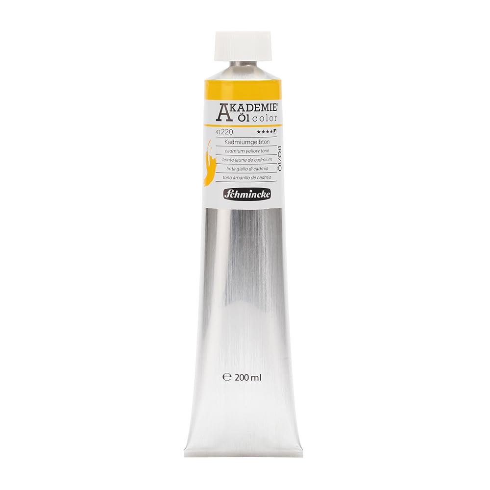 Schmincke – AKADEMIE® Öl color, feine Künstler-Ölfarben, Kadmiumgelbton, 41 220 015, 200 ml Tube, hö
