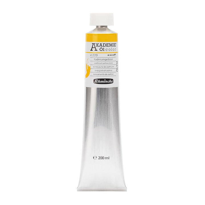 Schmincke – AKADEMIE® Öl color, feine Künstler-Ölfarben, Kadmiumgelbton, 41 220 015, 200 ml Tube, hö