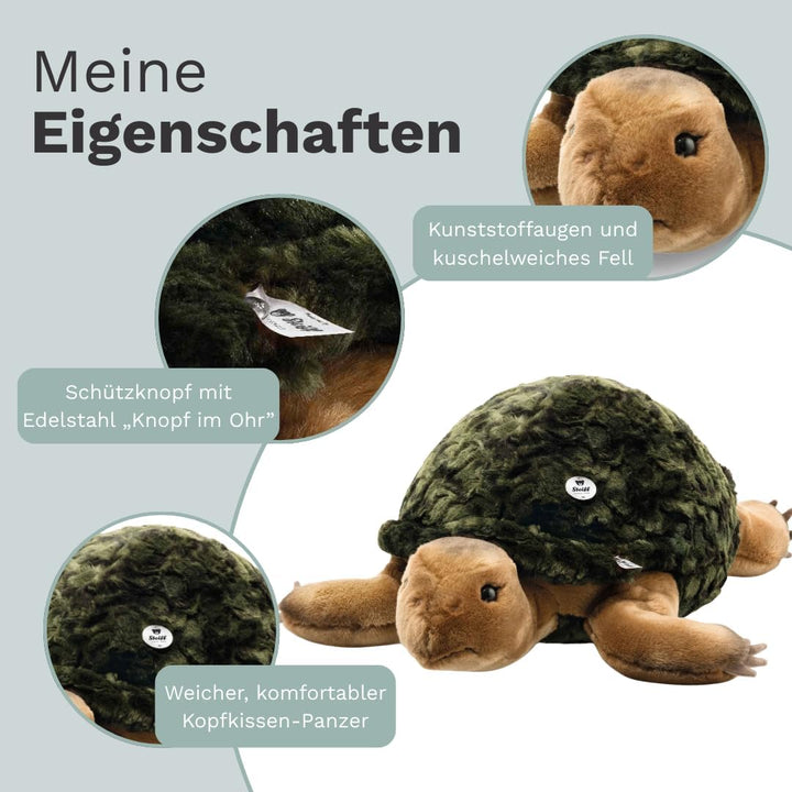 Steiff 068478 70 Gruen Slo Schildkröte, 70 cm