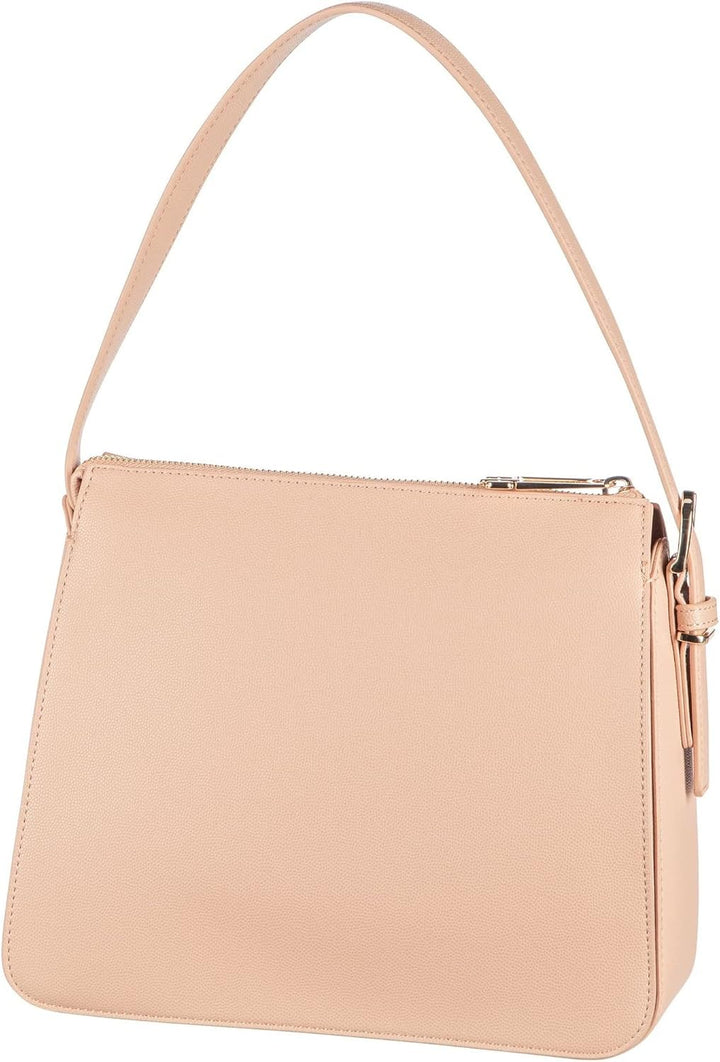 Tommy Hilfiger Damen Timeless TH Zeitlose Schultertasche, M Sandrift, Sandrift