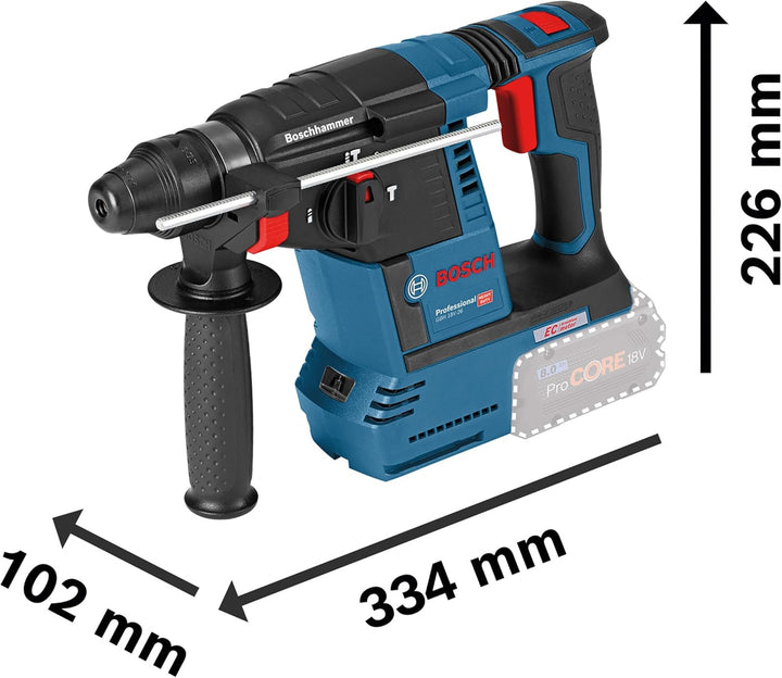 Bosch PRO 18V System Combo-Kit: GSR 18V-65, GDX 18V-285, GBH 18V-26, GWS 18V-11, 2x GBA 18V 5.0Ah, 1