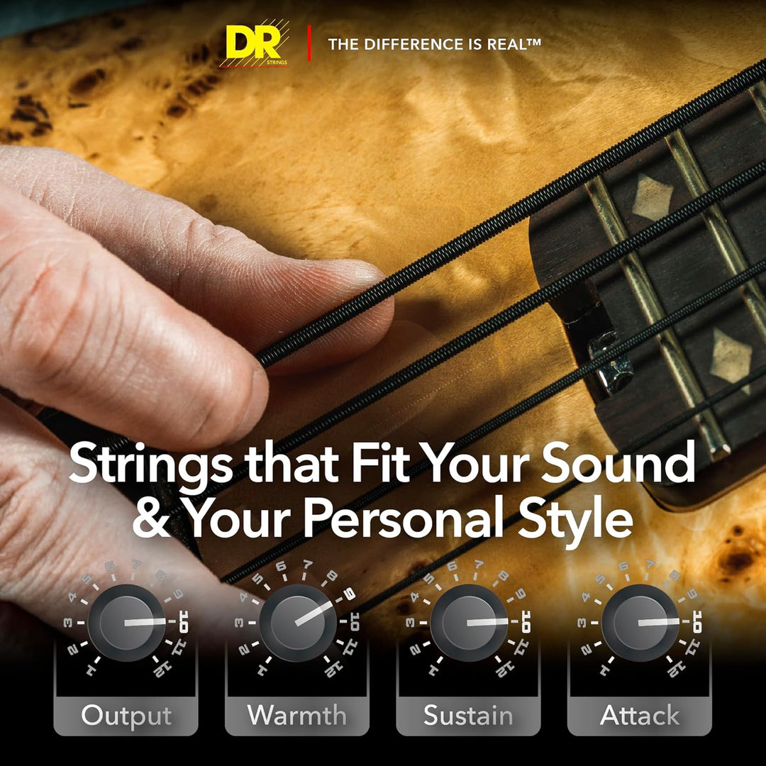 DR B EXBK BKB6-30 Extra Black Beauties Medium Saite (6-String)