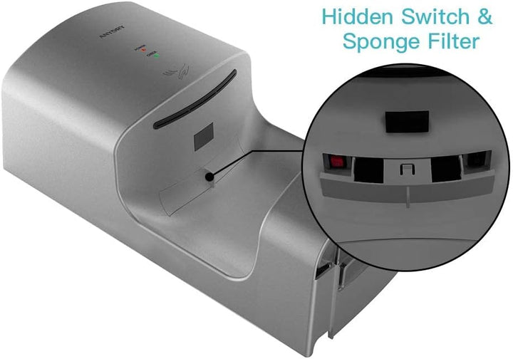 anydry 2630TS Automatischer Händetrockner Elektrisch Für Wandmontage,Mit Ablaufwanne,ABS