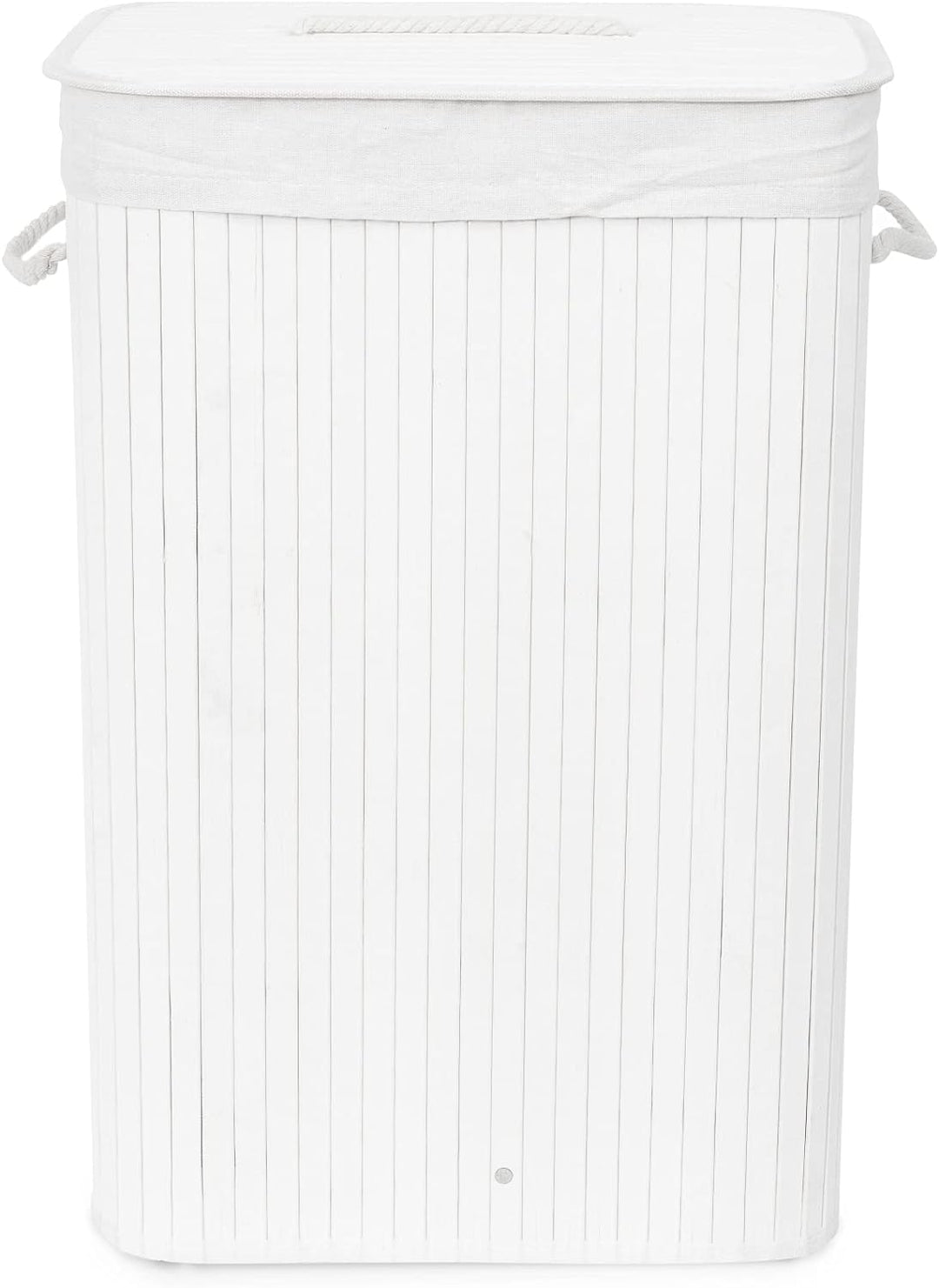 Compactor Wäschekorb Weiss 40 x 30 x H.60 cm Weiss Klassisch, Weiss Klassisch