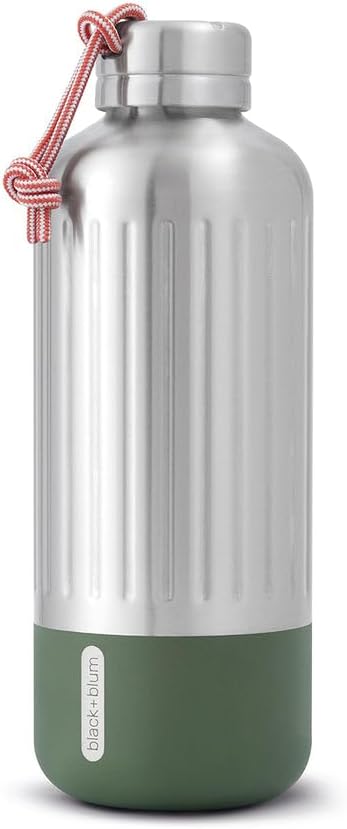 black+blum Explorer Isolierflasche, gross, olive, 850 ml 850 ML Olive, 850 ML Olive
