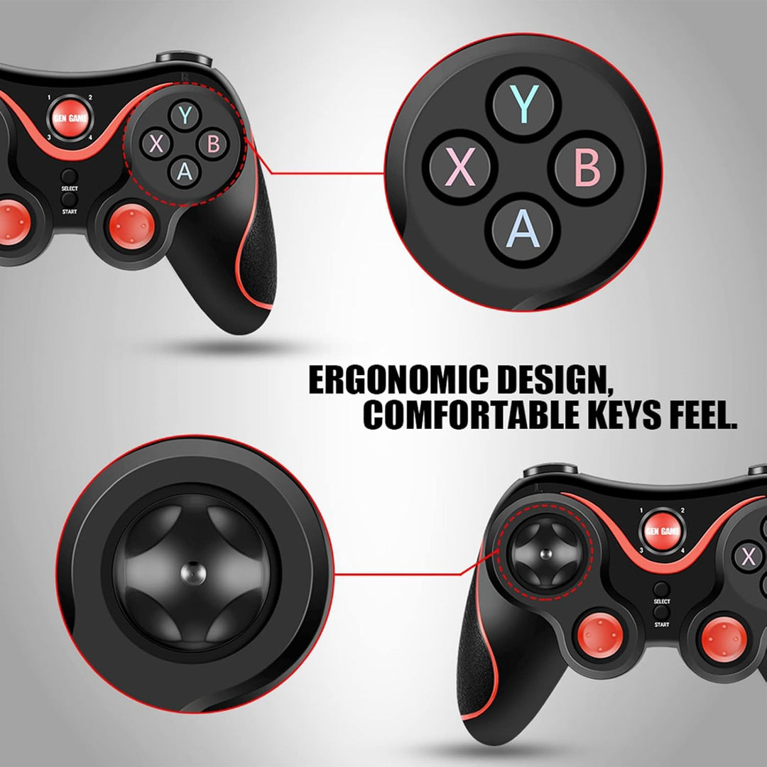 ciciglow Bluetooth Wireless Game Controller, Bluetooth Gamepad Controller Joystick für IOS/für Andro