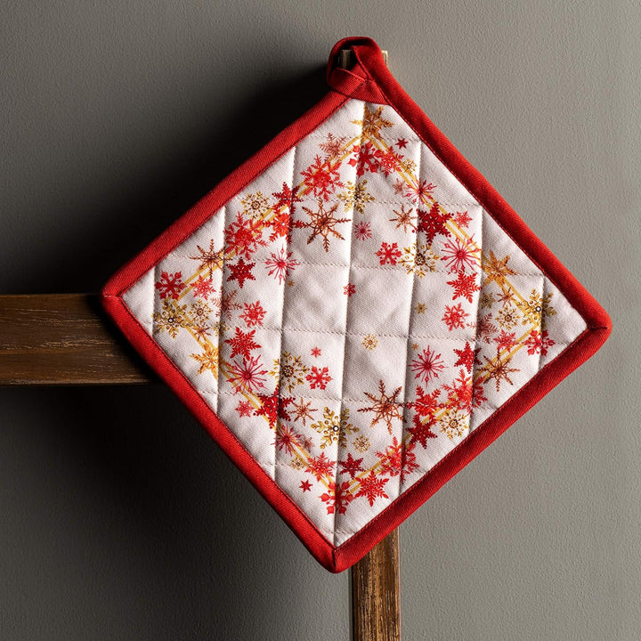 Maison d' Hermine Topflappen, 100% Baumwolle, 2er-Set (20cm x 20cm) Hotpads, hitzebeständig, mit Sch