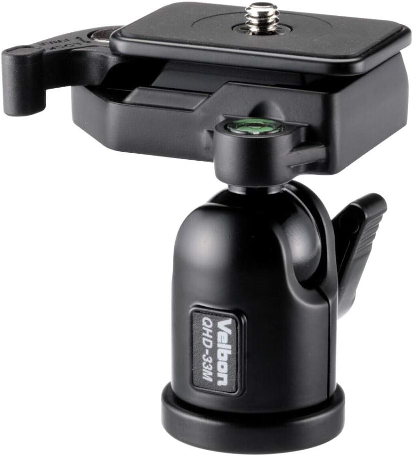 Velbon Sherpa 50 Aluminium-Stativ mit qhd-33 m Kugel- und Sockel-Kopf – Schwarz, 50