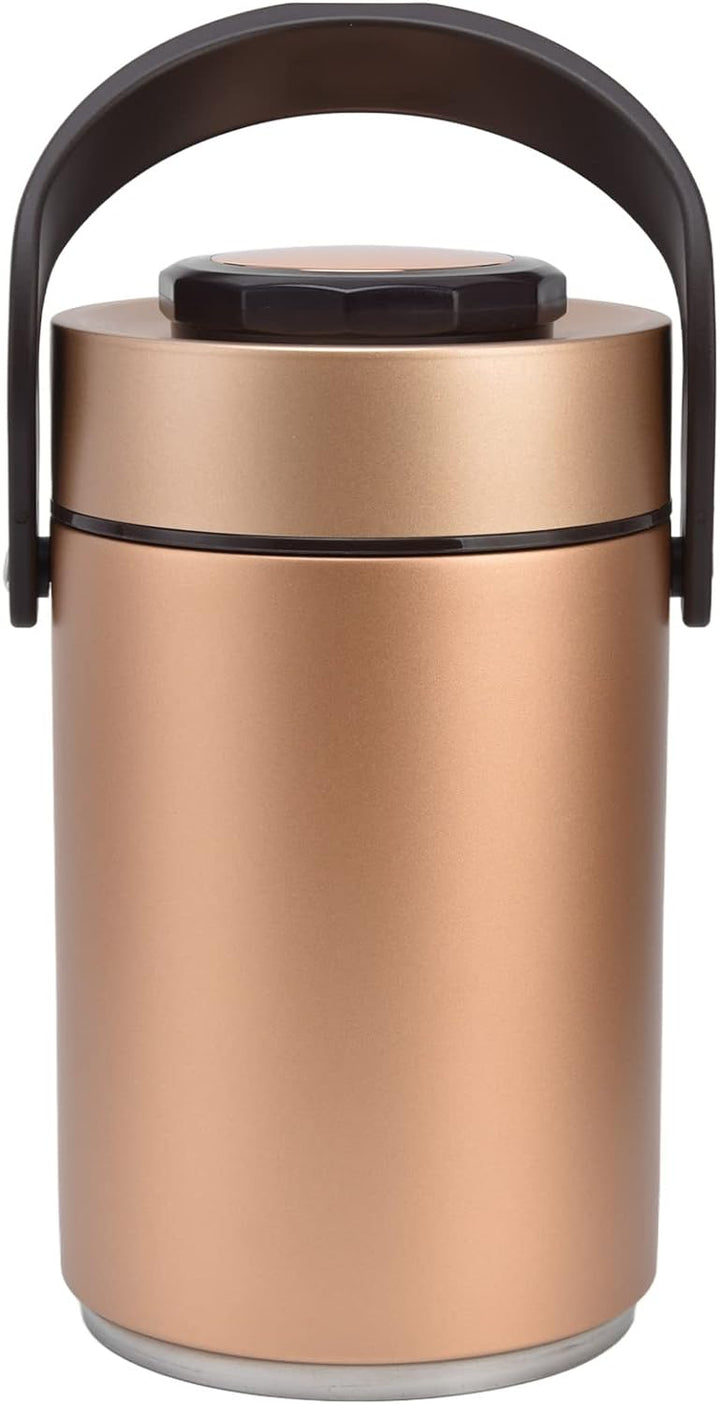 Bento Boxen, 2300ml 3 stufiger Lebensmittelbehälter vakuumisolierter Lunch Thermosbehälter aus Edels