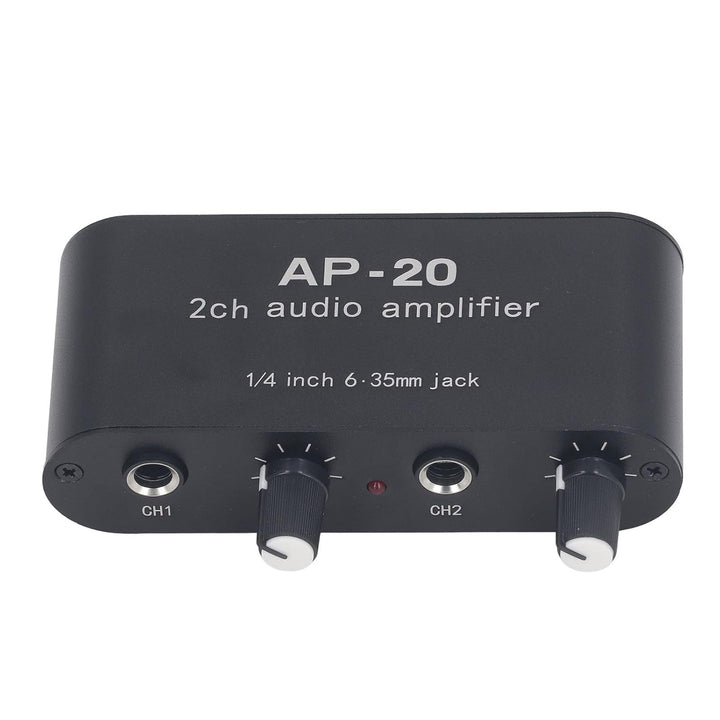 Tonvorverstärker, 0-20 DB 2CH 1/4 Zoll 6,5 Mm Tonverstärker DC 5-12 V für Mikrofone