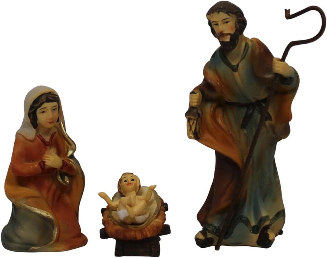 ZICOM Krippenfigur Miniaturfiguren Krippenset 12-teilig Höhe 8cm handbemalt Polyresin