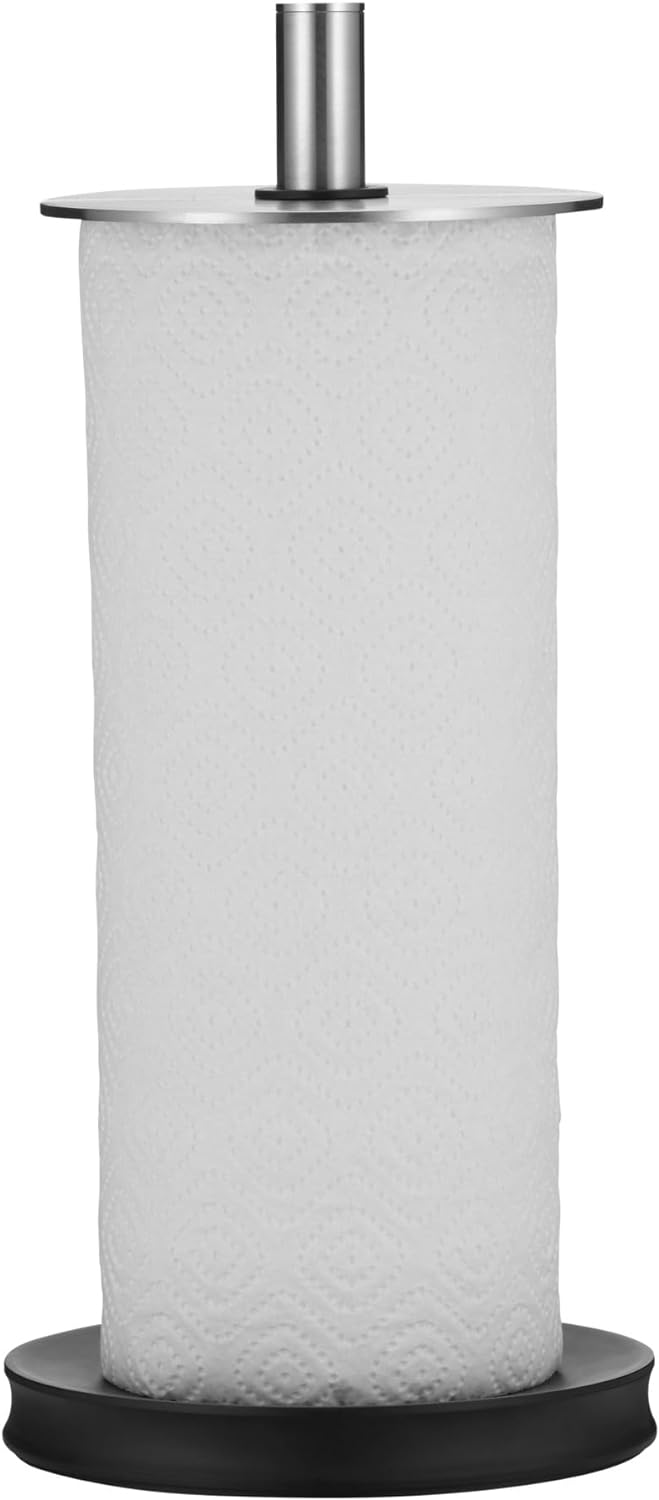 WMF Depot Küchenrollenhalter stehend 32 cm, Cromargan Edelstahl, Silikonfüsse spülmaschinengeeignet