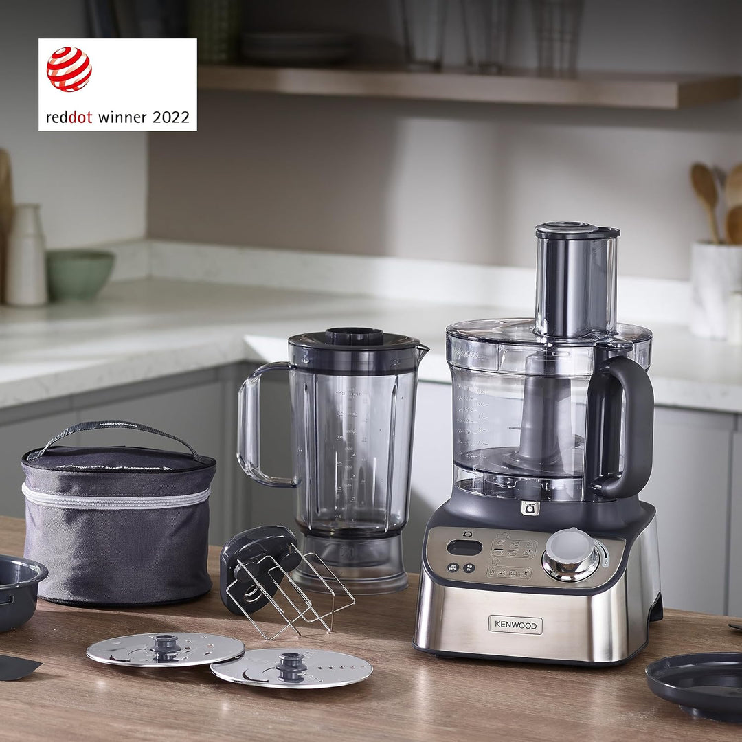 Kenwood FDM71.450SS MultiPro Express Weigh Küchenmaschine mit 8 dedizierten Zubehörteilen, einstellb