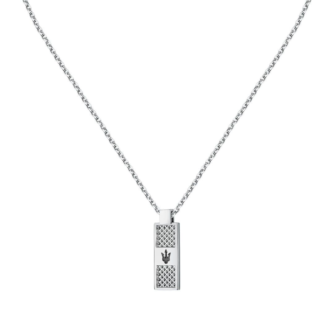 Maserati Herrenhalskette aus Stahl, schwarze PVD-Beschichtung, Iconic Collection JM423AVD20