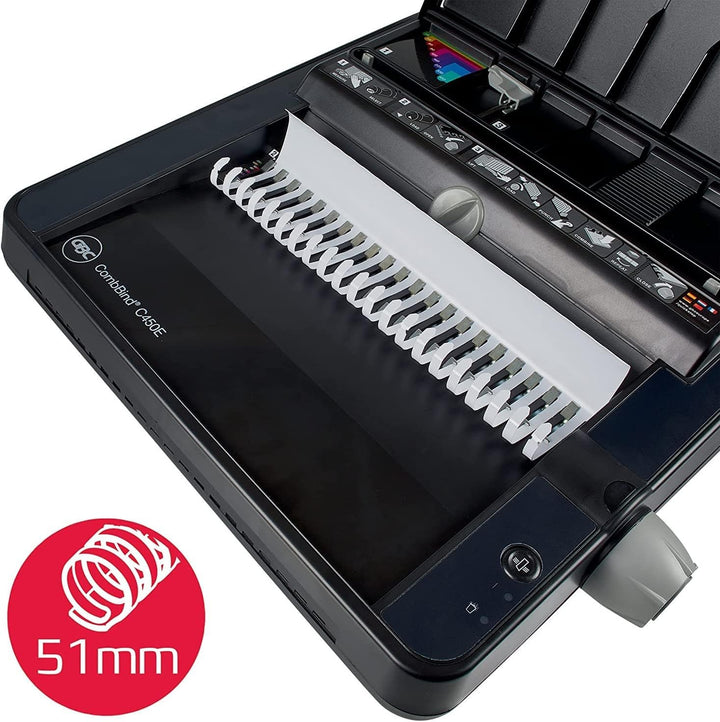 GBC CombBind C450E Bindegerät, elektrisch, mit automatischer Zentrierung