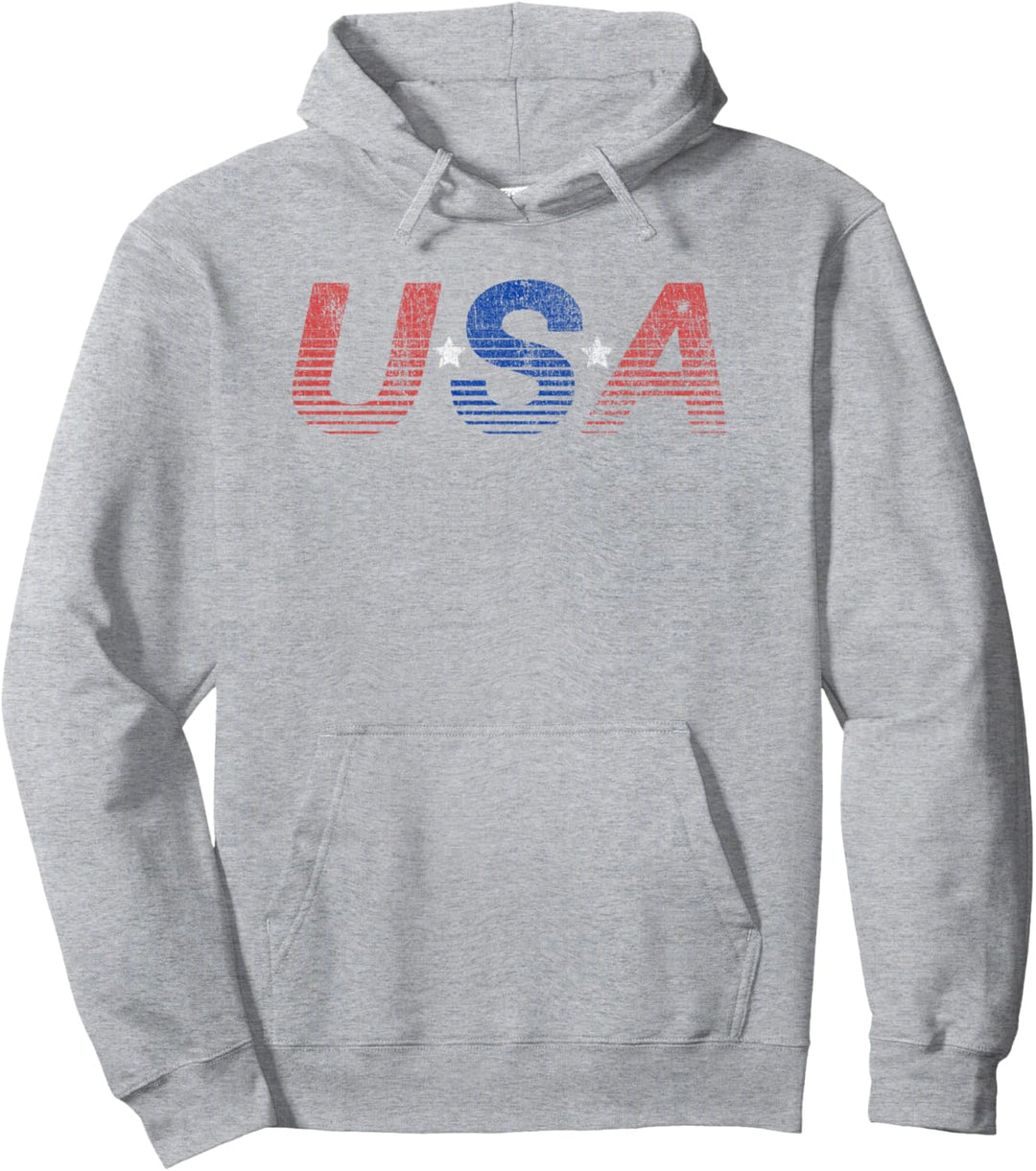 USA Lined Colors Pullover Hoodie