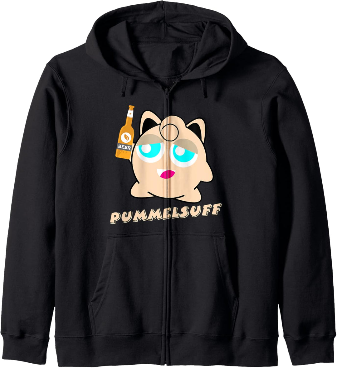 Pummelsuff Anime Beer Bier Pummeluff Figur Kuscheltier Party Kapuzenjacke