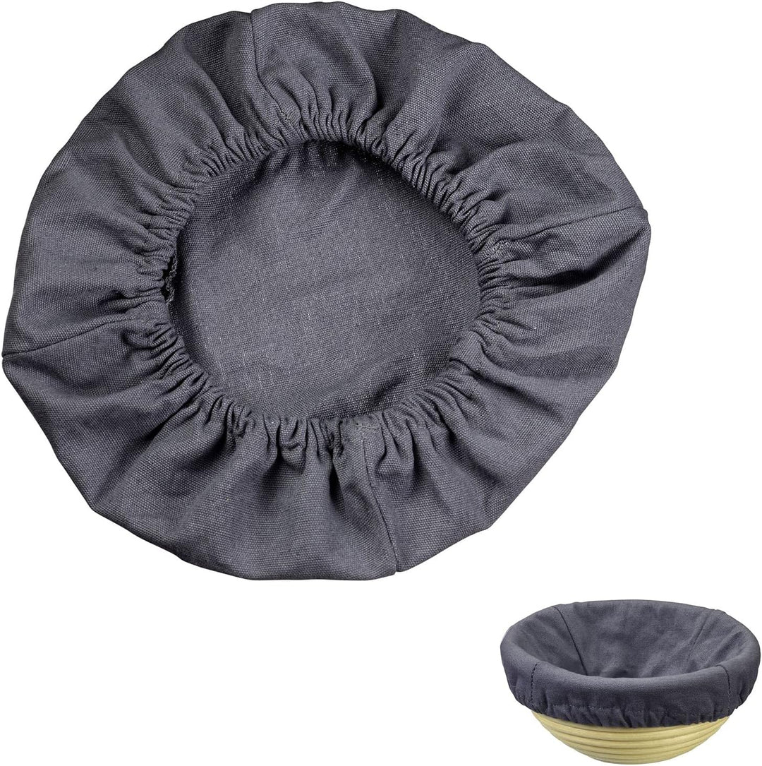 Westmark Bezug für Gärkörbchen, Für runde Körbchen, Ø: 20,5 cm, Baumwolle, Anthrazit, 3209226A Ø 20,