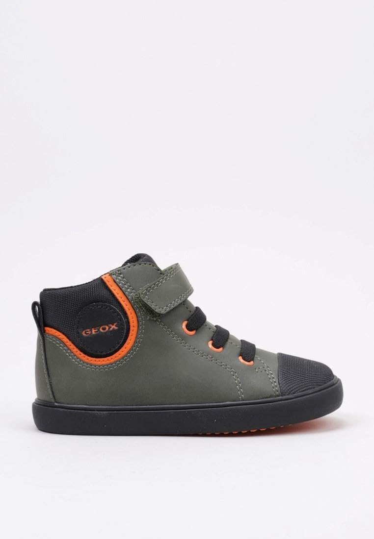 Geox Baby-Jungen B Gisli Boy B Sneaker 20 EU Dk Green Black, 20 EU Dk Green Black